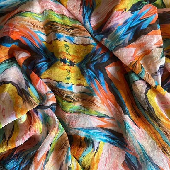 KLEMENTS LONDON 100% Silk Scarf – Artist Charlotte Allen - Picture 1 of 13